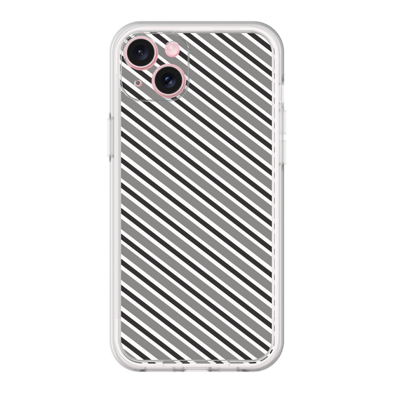 Premium Panel［ Small Stripe - Gray × Black ］