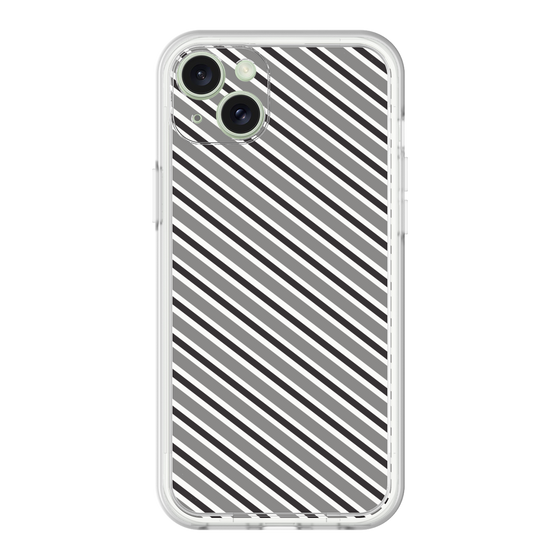 Premium Panel［ Small Stripe - Gray × Black ］