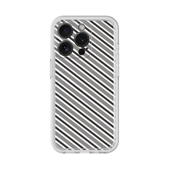 Premium Panel［ Small Stripe - Gray × Black ］