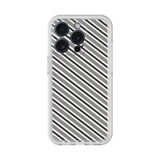 Premium Panel［ Small Stripe - Gray × Black ］