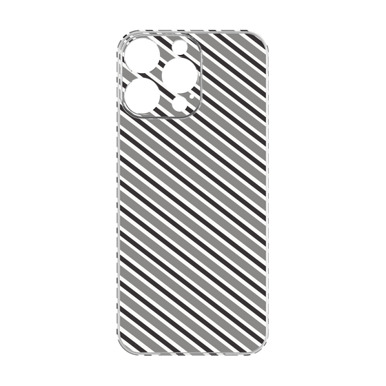 Premium Panel［ Small Stripe - Gray × Black ］