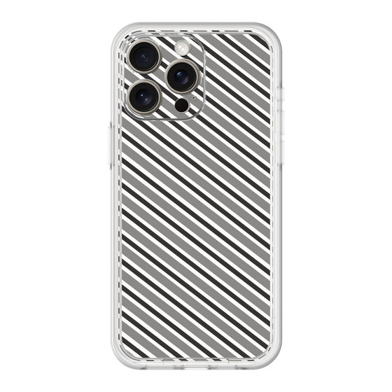 Premium Panel［ Small Stripe - Gray × Black ］
