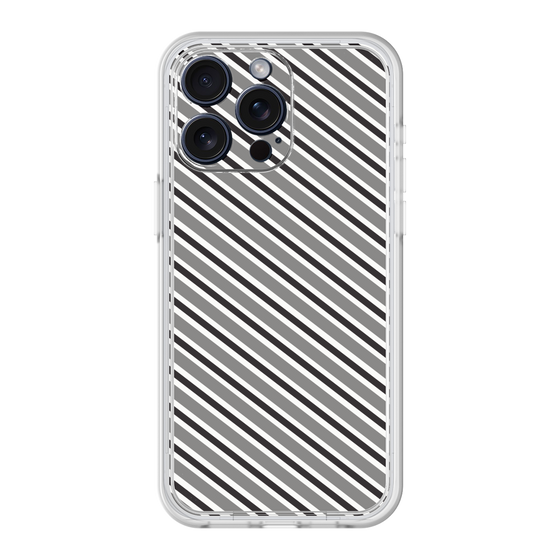 Premium Panel［ Small Stripe - Gray × Black ］