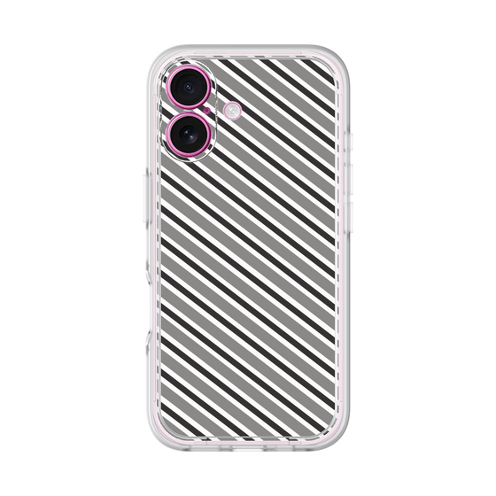 Premium Panel［ Small Stripe - Gray × Black ］