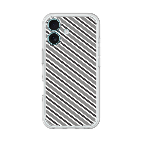 Premium Panel［ Small Stripe - Gray × Black ］