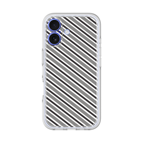 Premium Panel［ Small Stripe - Gray × Black ］