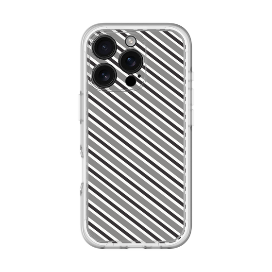 Premium Panel［ Small Stripe - Gray × Black ］