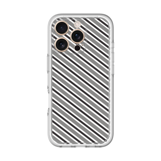 Premium Panel［ Small Stripe - Gray × Black ］