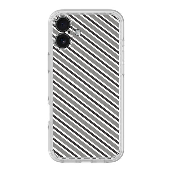 Premium Panel［ Small Stripe - Gray × Black ］