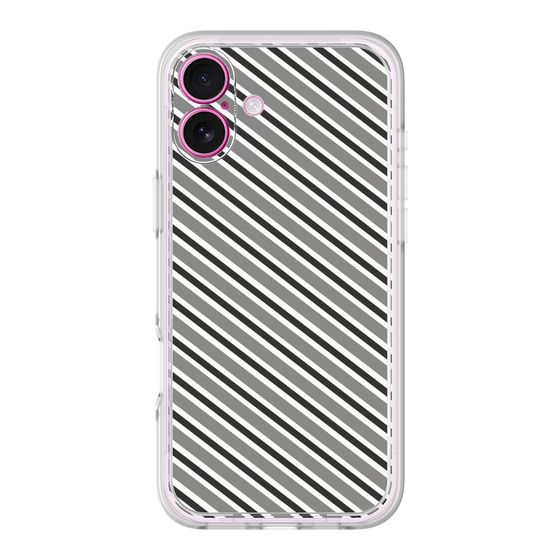 Premium Panel［ Small Stripe - Gray × Black ］