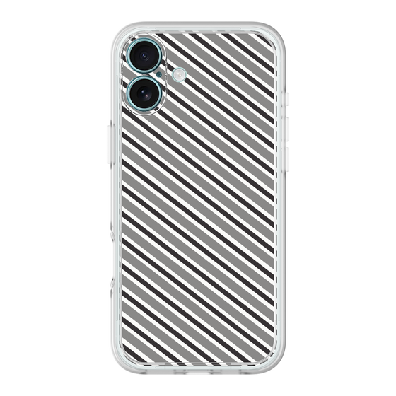 Premium Panel［ Small Stripe - Gray × Black ］