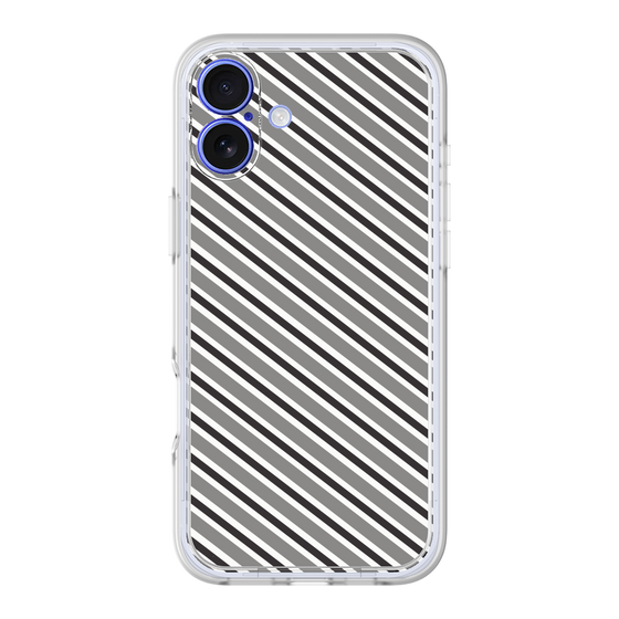 Premium Panel［ Small Stripe - Gray × Black ］