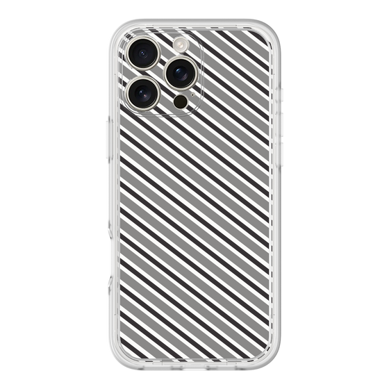 Premium Panel［ Small Stripe - Gray × Black ］