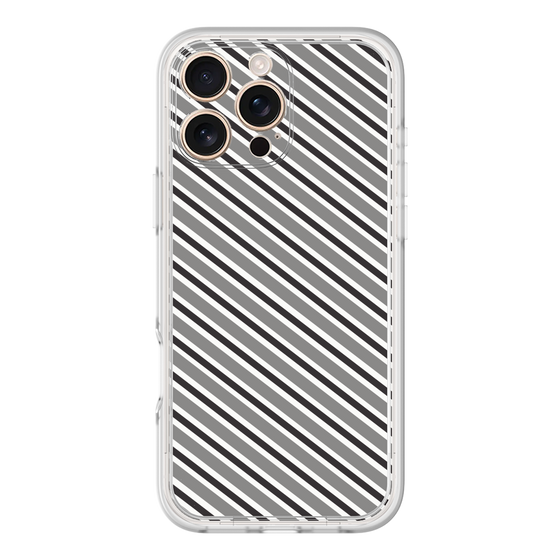 Premium Panel［ Small Stripe - Gray × Black ］