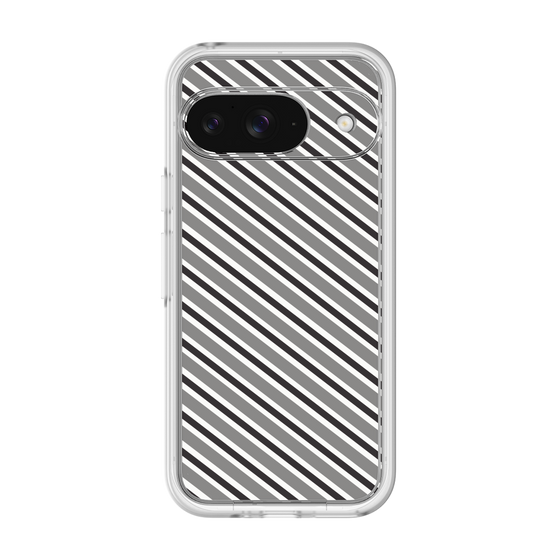Premium Panel［ Small Stripe - Gray × Black ］