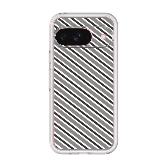 Premium Panel［ Small Stripe - Gray × Black ］