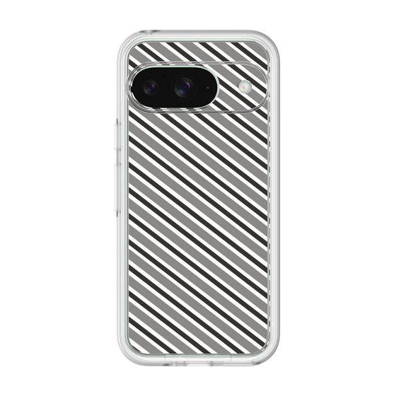 Premium Panel［ Small Stripe - Gray × Black ］