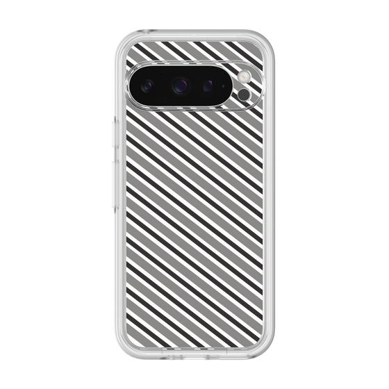 Premium Panel［ Small Stripe - Gray × Black ］