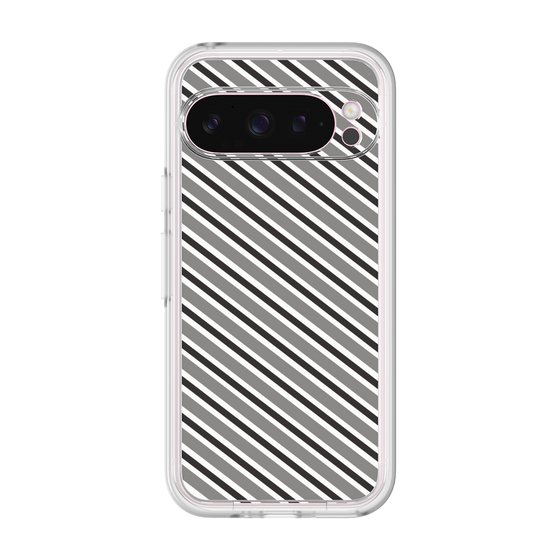 Premium Panel［ Small Stripe - Gray × Black ］