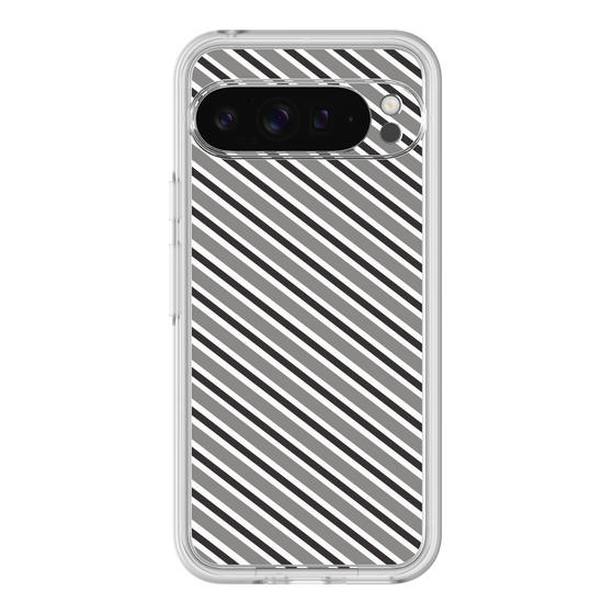 Premium Panel［ Small Stripe - Gray × Black ］