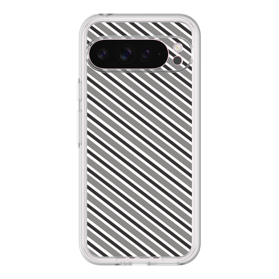 Premium Panel［ Small Stripe - Gray × Black ］