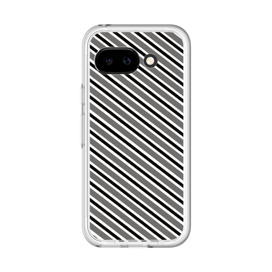 Premium Panel［ Small Stripe - Gray × Black ］