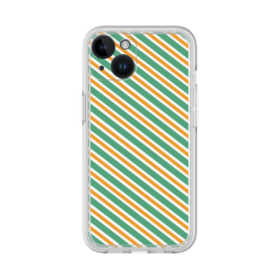 Premium Panel［ Small Stripe - Green × Orange ］