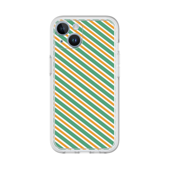 Premium Panel［ Small Stripe - Green × Orange ］