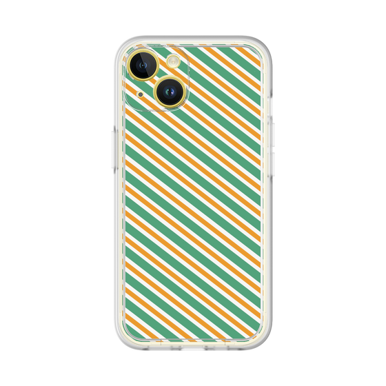 Premium Panel［ Small Stripe - Green × Orange ］