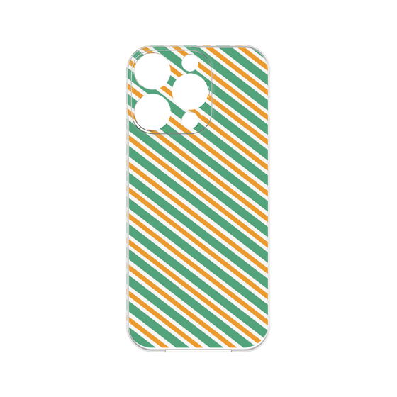 Premium Panel［ Small Stripe - Green × Orange ］