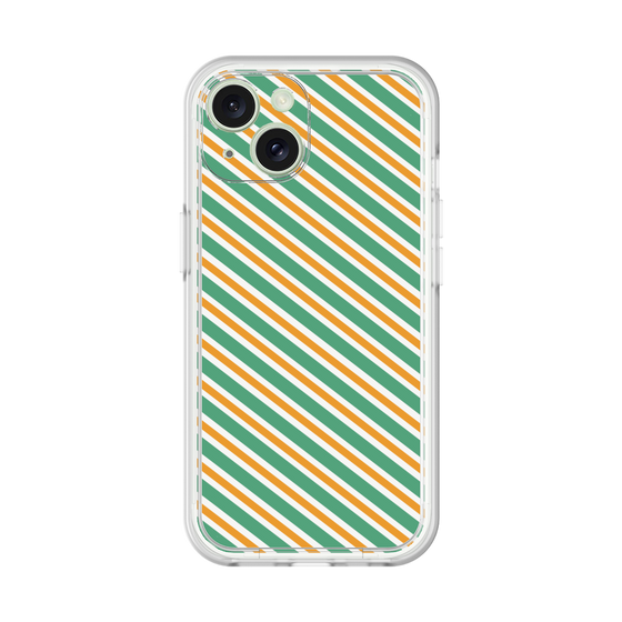 Premium Panel［ Small Stripe - Green × Orange ］