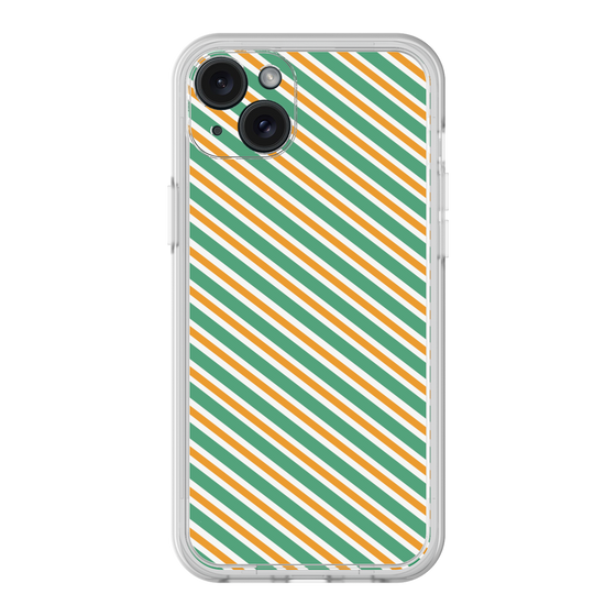 Premium Panel［ Small Stripe - Green × Orange ］