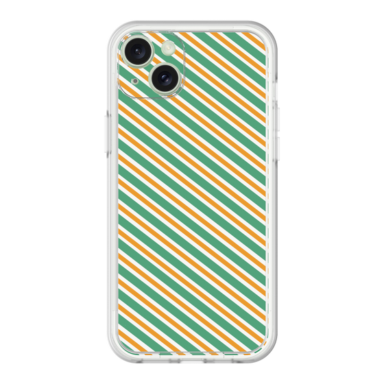 Premium Panel［ Small Stripe - Green × Orange ］