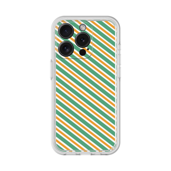 Premium Panel［ Small Stripe - Green × Orange ］