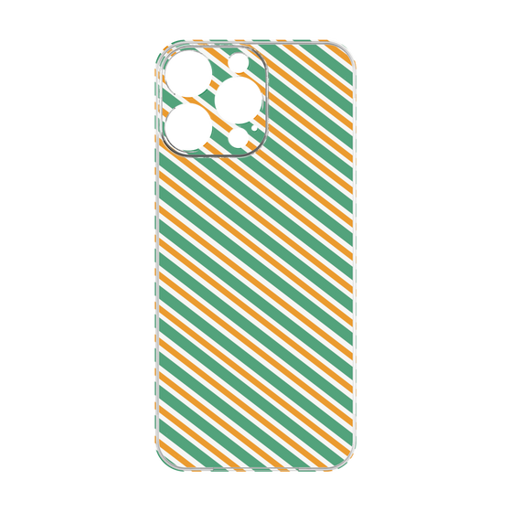 Premium Panel［ Small Stripe - Green × Orange ］