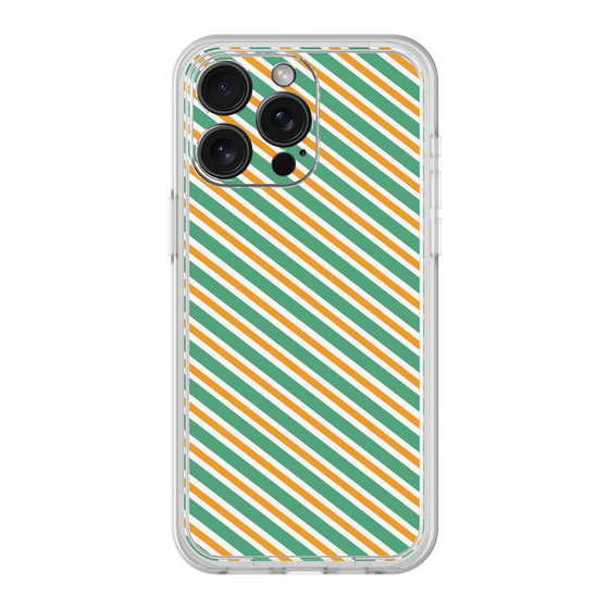 Premium Panel［ Small Stripe - Green × Orange ］