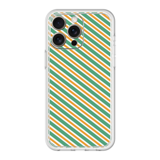 Premium Panel［ Small Stripe - Green × Orange ］