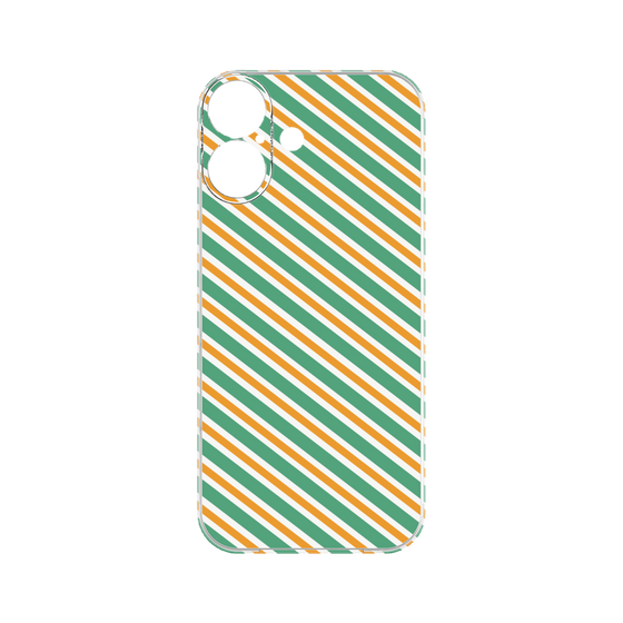 Premium Panel［ Small Stripe - Green × Orange ］