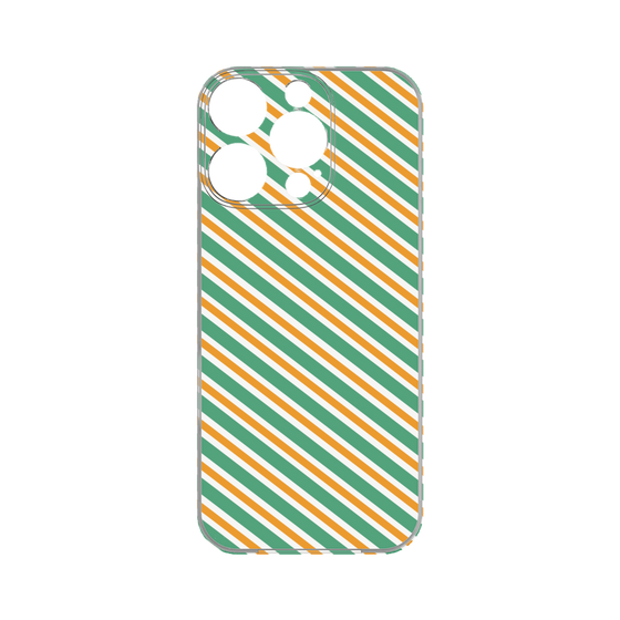Premium Panel［ Small Stripe - Green × Orange ］