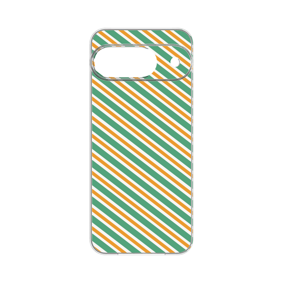 Premium Panel［ Small Stripe - Green × Orange ］