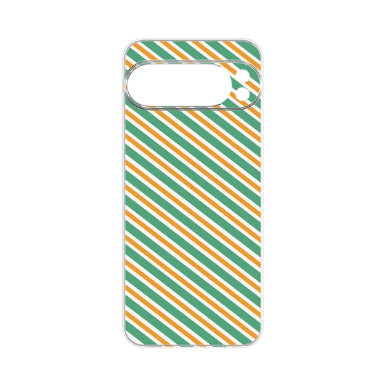 Premium Panel［ Small Stripe - Green × Orange ］