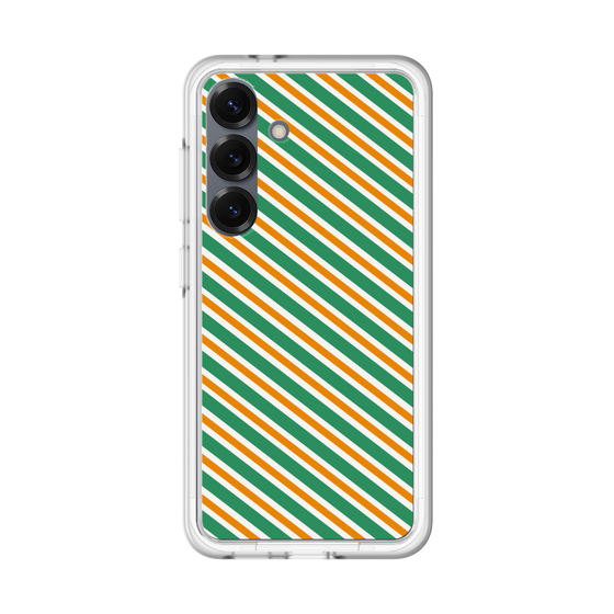 Premium Panel［ Small Stripe - Green × Orange ］