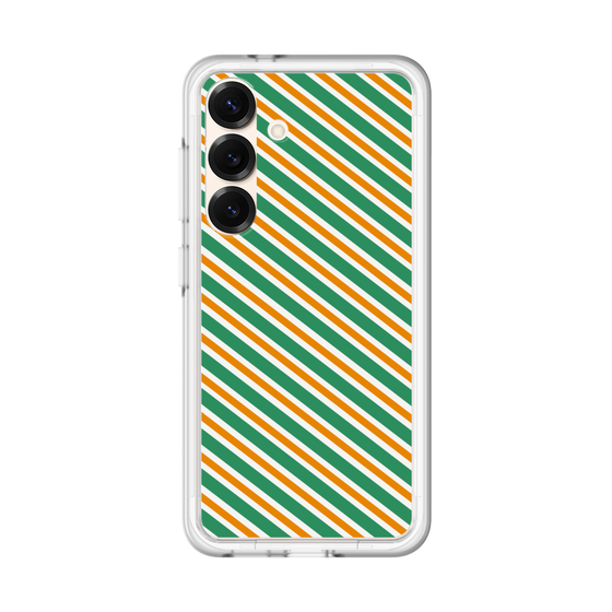 Premium Panel［ Small Stripe - Green × Orange ］