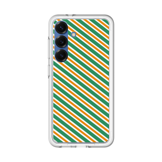Premium Panel［ Small Stripe - Green × Orange ］