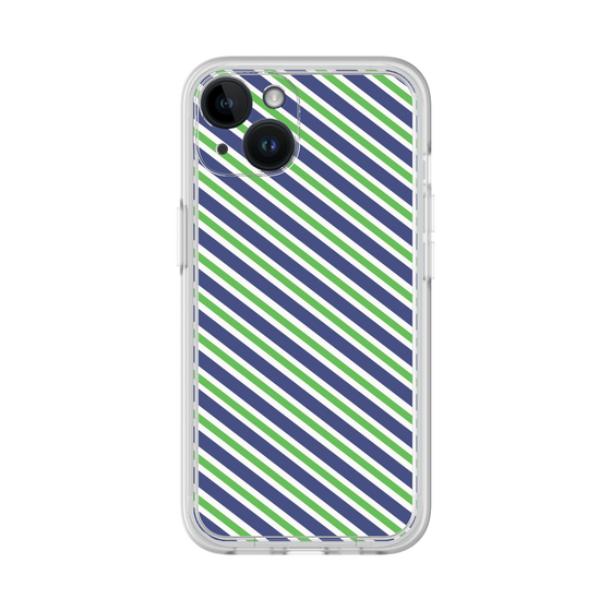 Premium Panel［ Small Stripe - Navy × Green ］
