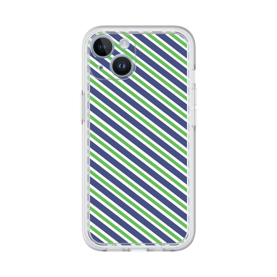 Premium Panel［ Small Stripe - Navy × Green ］