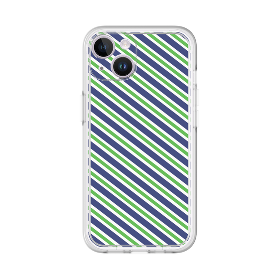 Premium Panel［ Small Stripe - Navy × Green ］