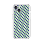 Premium Panel［ Small Stripe - Navy × Green ］