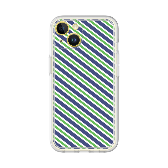 Premium Panel［ Small Stripe - Navy × Green ］