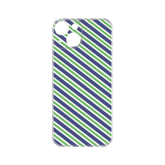 Premium Panel［ Small Stripe - Navy × Green ］